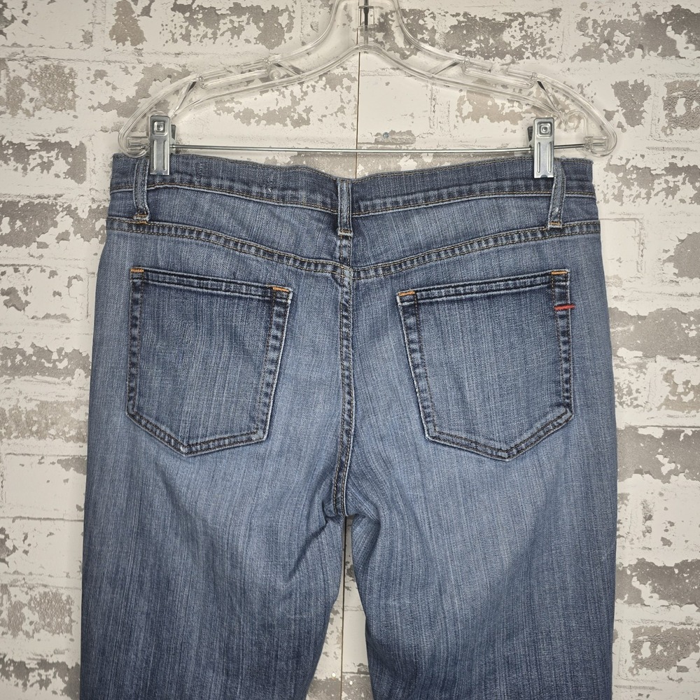 Gap Jeans Womens‎ 10XL Tall Bootcut Stretch Light Blue Wash Denim Distressed Hem - Picture 5 of 10